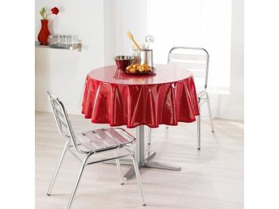 Nappe - Cristal transparent rond - diam&egrave;tre 140 cm