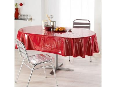 Nappe protection PVC TRANSPARENT ovale 140x240cm