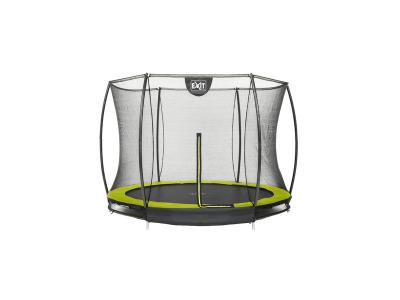 Trampoline enterr&eacute; Silhouette &oslash;305cm avec filet de s&eacute;curit&eacute; - vert