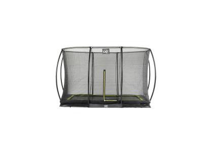 Trampoline enterr&eacute; EXIT Silhouette 214x305cm avec filet de s&eacute;curit&eacute; - noir