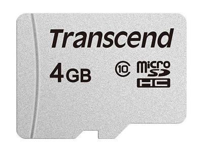 Transcend 300S - Carte m&eacute;moire flash - 4 Go - Class 10 - micro SDHC
