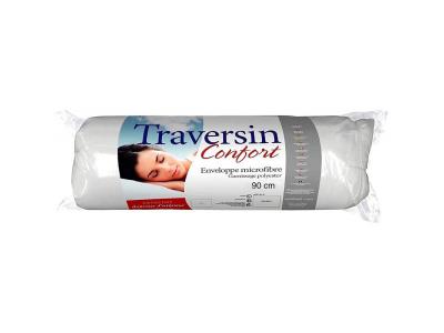 Traversin Uni Confort 90 cm x 21cm, polochon de haute qualit&eacute;.