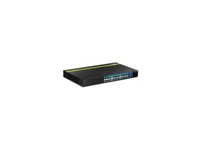 Trendnet Switch Websmart Poe+ Gigabit 24 Puertos 4 Sfp Noir