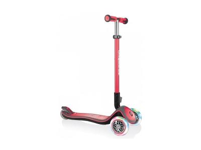GLOBBER Trottinette enfant 3 roues pliable Elite Deluxe Lights rouge