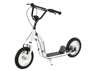 HOMCOM - trottinette - M&eacute;tal - 120x58x95cm - Blanc
