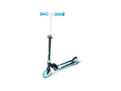 Trottinette pliable ergonomique - skids control - bleu