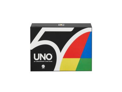 Jeu de cartes Mattel Uno 50&egrave;me Premium 