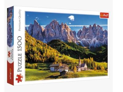 Val di Funes Valley Dolomites Italie - puzzle de 1500 pi&egrave;ces 