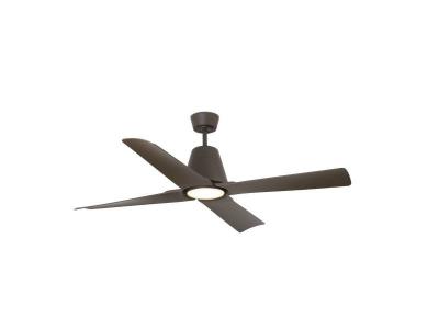 Ventilateur de plafond faro typhoon marron 4 pales 130cm ip44