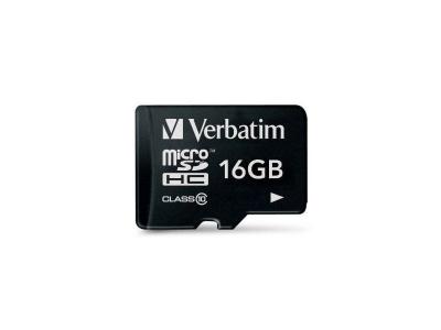 Verbatim - Carte m&eacute;moire flash - 16 Go - Class 10 - micro SDHC 
