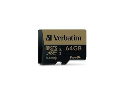 Carte microSDXC 64 Go Verbatim PRO+ Class 10, UHS-I