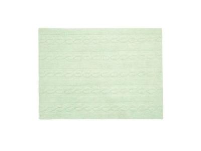 Tapis lavable Braids menthe S - Lorena Canals