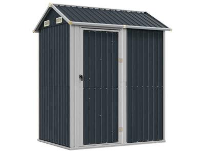 Vidaxl abri de jardin anthracite 192x152,5x237 cm acier galvanis&eacute;