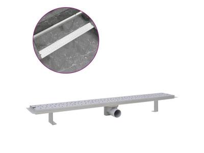 Vidaxl - Drain de douche lin&eacute;aire 930 x 140 mm en acier inoxydable