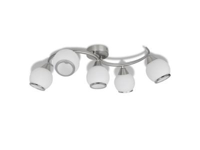 Vidaxl plafonnier avec abat-jour en verre sur rail ondul&eacute; 240987