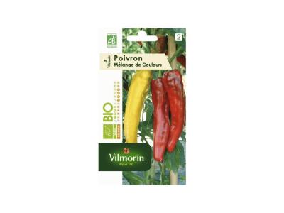 Vilmorin - Sachet graines Poivron m&eacute;lange de couleurs BIO