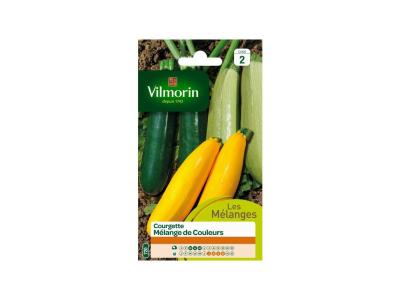 VILMORIN M&eacute;lange graines de Courgette diff&eacute;rentes couleurs