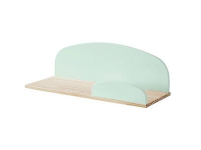 Etag&egrave;re enfant en bois brut et laqu&eacute; L65cm KARIBOU vert