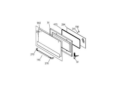 Vitre Expterieure Repere 295 Pour Cuisiniere Airlux - Z57i288