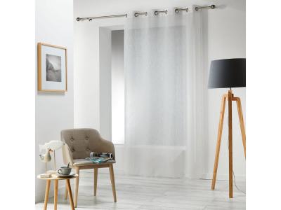 Panneau a oeillets 140 x 240 cm voile tisse carlin Naturel - Naturel