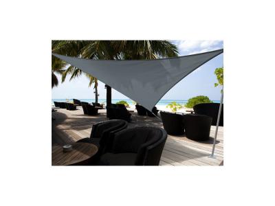 Voile d'ombrage Austral triangulaire 5m de c&ocirc;t&eacute;ardoise Jardiline