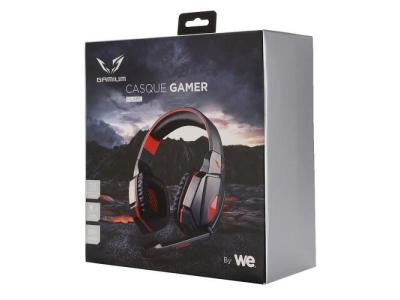 GAMIUM Casque Gamer - Filiaire - Noir/Rouge