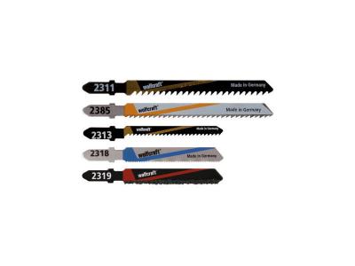 Wolfcraft 5 lames scie sauteuse en queue en t