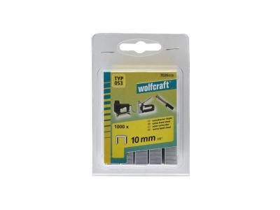 WOLFCRAFT Lot de 1000 Agrafes larges acier tremp&eacute; type 053 - 10mm