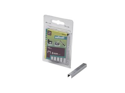 Wolfcraft 7057000 Agrafes larges acier tremp&eacute; Type 013 8 mm Lot de 1400