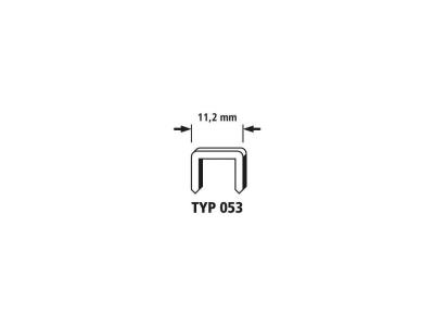 Wolfcraft lot de 2000 agrafes larges acier tremp&eacute; type 053 - 6mm