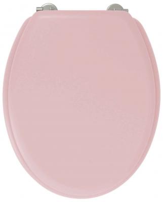 Gelco Design Dolce Abattant WC, Bois Moule, Rose, 44 x 37,5 x 5,5cm