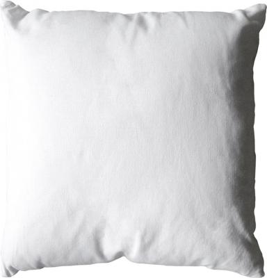 Coussin d&eacute;houssable uni en coton Blanc 40 x 40 cm - Blanc