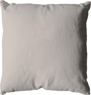 Coussin d&eacute;houssable uni en coton - Naturel - 40 x 40 cm