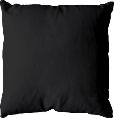 Homemaison - Coussin d&eacute;houssable uni en coton Noir 40 x 40 cm - Noir