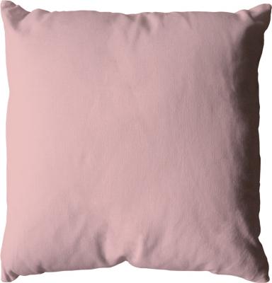 Coussin d&eacute;houssable uni en coton Vieux rose 40 x 40 cm - Vieux rose