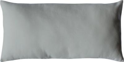 Coussin non d&eacute;houssable en coton uni - Gris clair - 30 x 50 cm