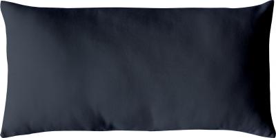 Coussin non d&eacute;houssable en coton uni - Gris Fonc&eacute; - 30 x 50 cm