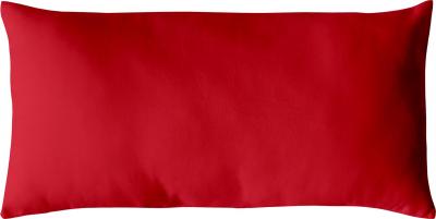 Coussin non d&eacute;houssable en coton uni Rouge 30 x 50 cm - Rouge