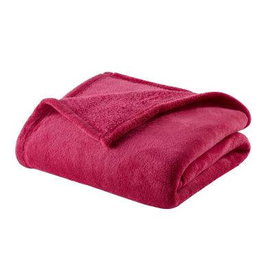 Couverture polaire microfibre - 75x100 cm - Fuchsia
