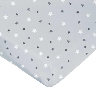 Drap housse imprim&eacute; &eacute;toiles multicolores - Perle - 70 x 140 cm