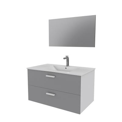 Ensemble design de salle de bain - Gris - L 80 x P 46 x H 45 cm