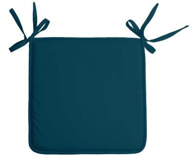 Galette de chaise unie aux multiples couleurs - Canard - 38 x 38 cm