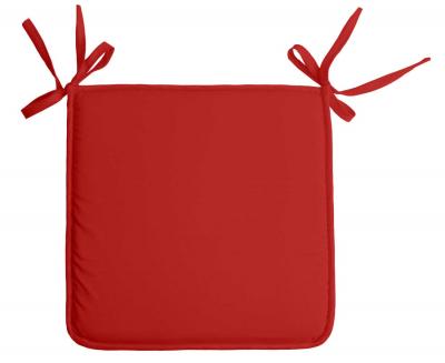 Galette de chaise unie aux multiples couleurs Rouge 38 x 38 cm - Rouge