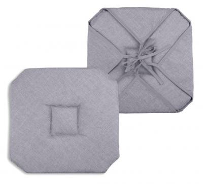 Lovely Casa Bea Galette Italienne Polyester Gris 40 x 40 cm