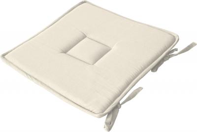 Enjoy Home - Galette de chaise uni effet Bachette - 40 x 40 cm - Ecru