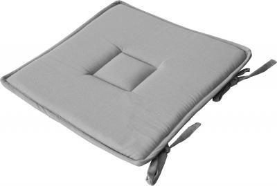 Enjoy Home - Galette de chaise uni effet Bachette - 40 x 40 cm - Gris