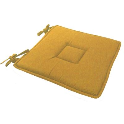 Enjoy Home - Galette de chaise uni effet Bachette - 40 x 40 cm - Moutarde