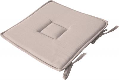 Galette Plate Unie en Coton Passe Poil et Nouettes Naturel 40 x 40 cm