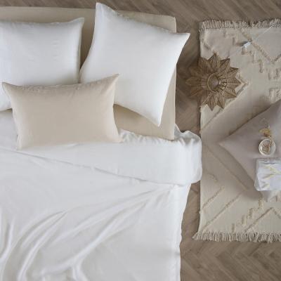 Housse de couette 100% lin 260x240 cm blanc - atmosphera