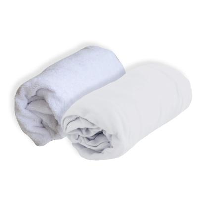 DOMIVA Set de Al&egrave;se Polyur&eacute;thane + Drap Housse Blanc 60 x 120 cm